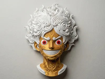 Luffy Gear 5 Nika Wall Art One Piece