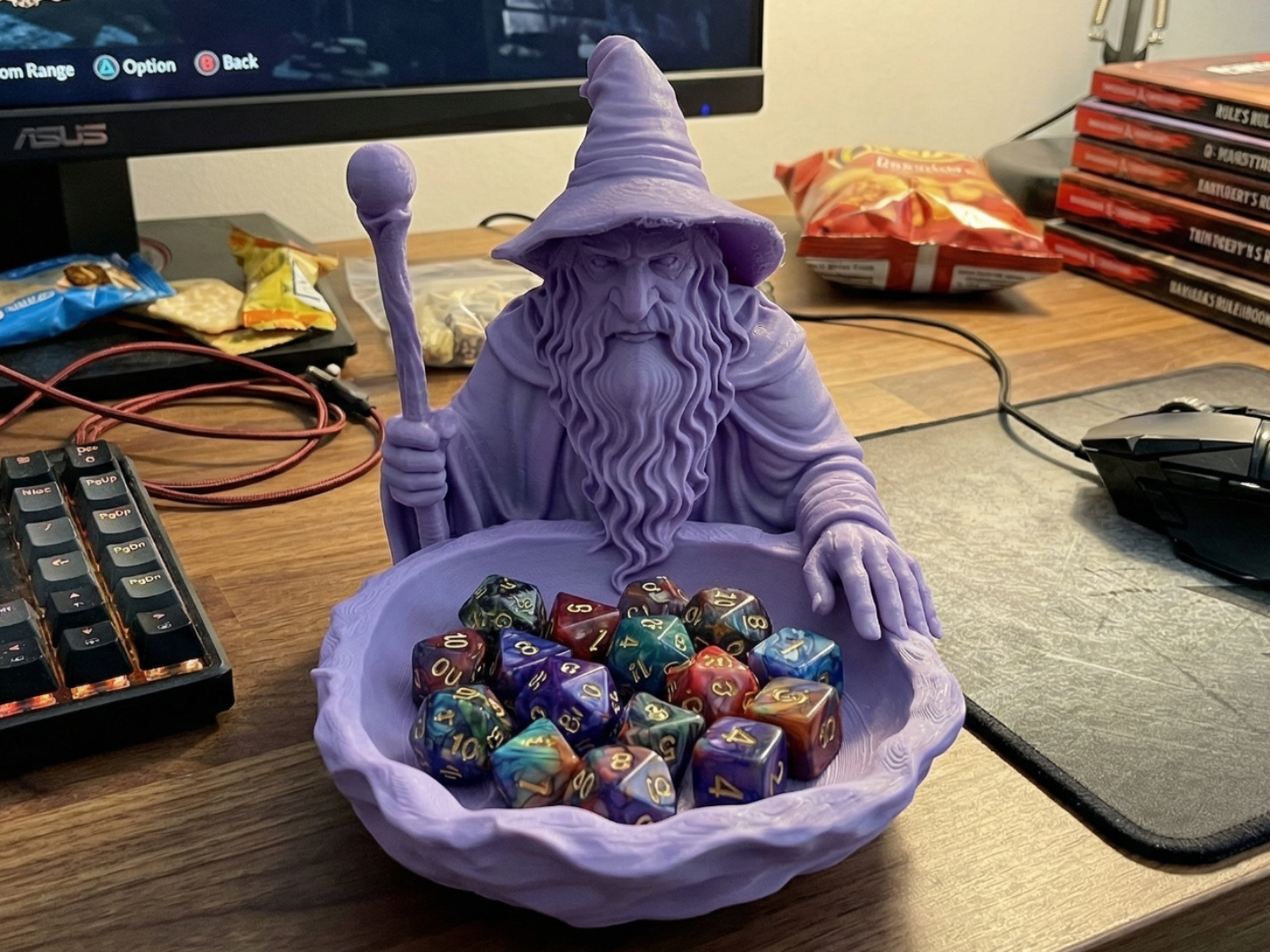 Wizard’s Bowl Dice Holder Tabletop RPG  Dice Tray