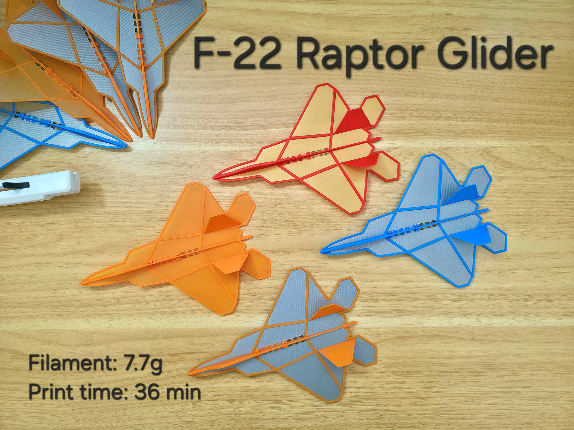 F-22 Raptor Plane Glider