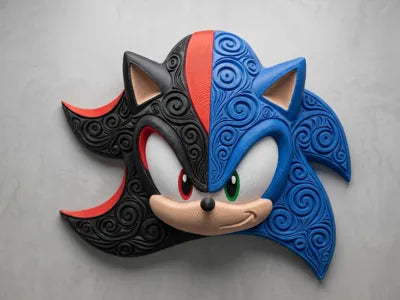 Sonic Shadow Dual Wall Art Fan Art