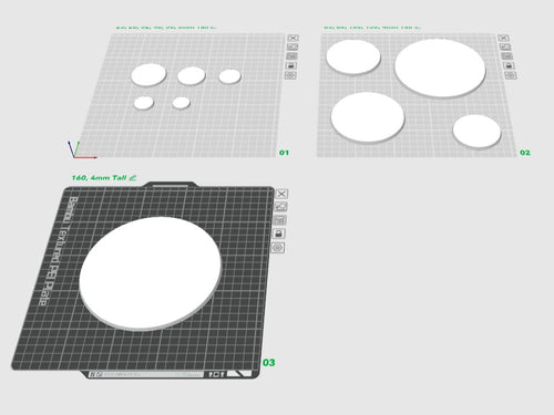 40K Style Bases for Miniatures - produktbillede
