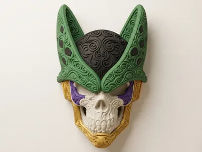 Cell Calavera Dragon Ball Arte De Pared