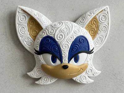 Rouge The Bat Arte De Pared Fan Art Sonic