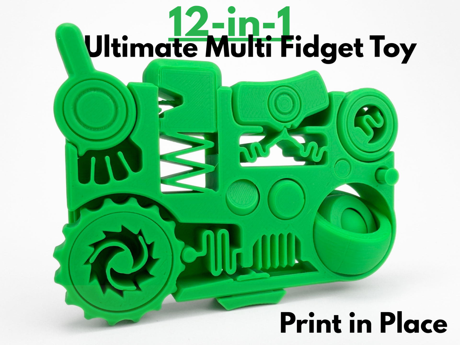 12-in-1 Ultimate Multi Fidget Toy (Print in Place)
