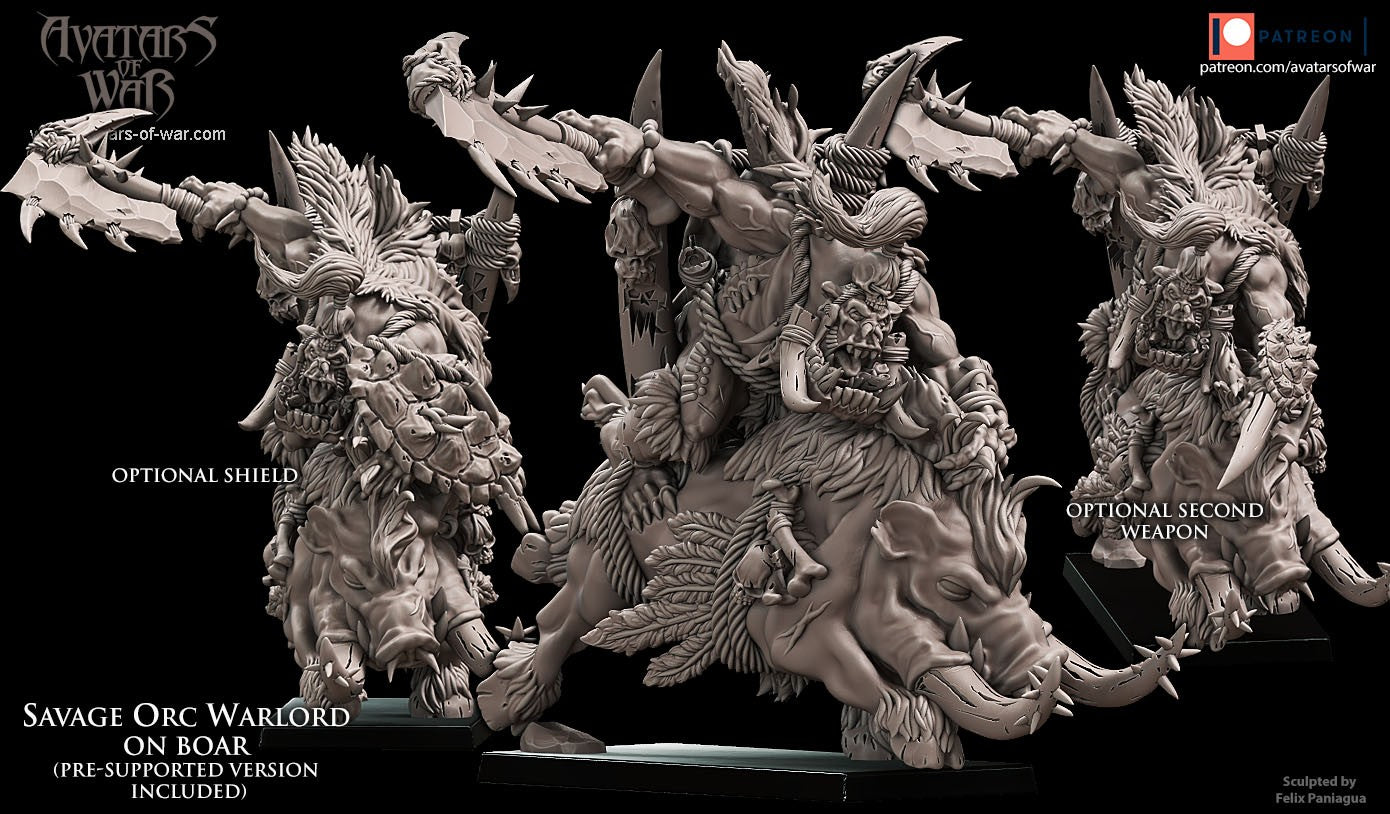aow savageorcwarlordboar