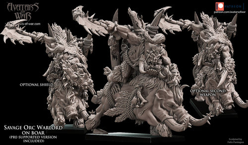 aow savageorcwarlordboar - produktbillede