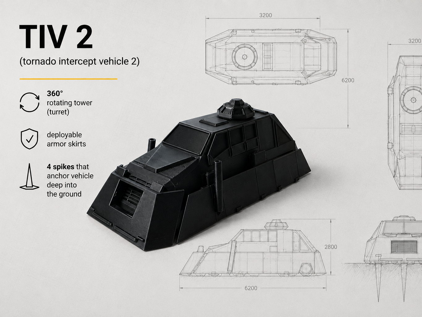 TIV 2 Deployable / Tornado Intercept Vehicle 2