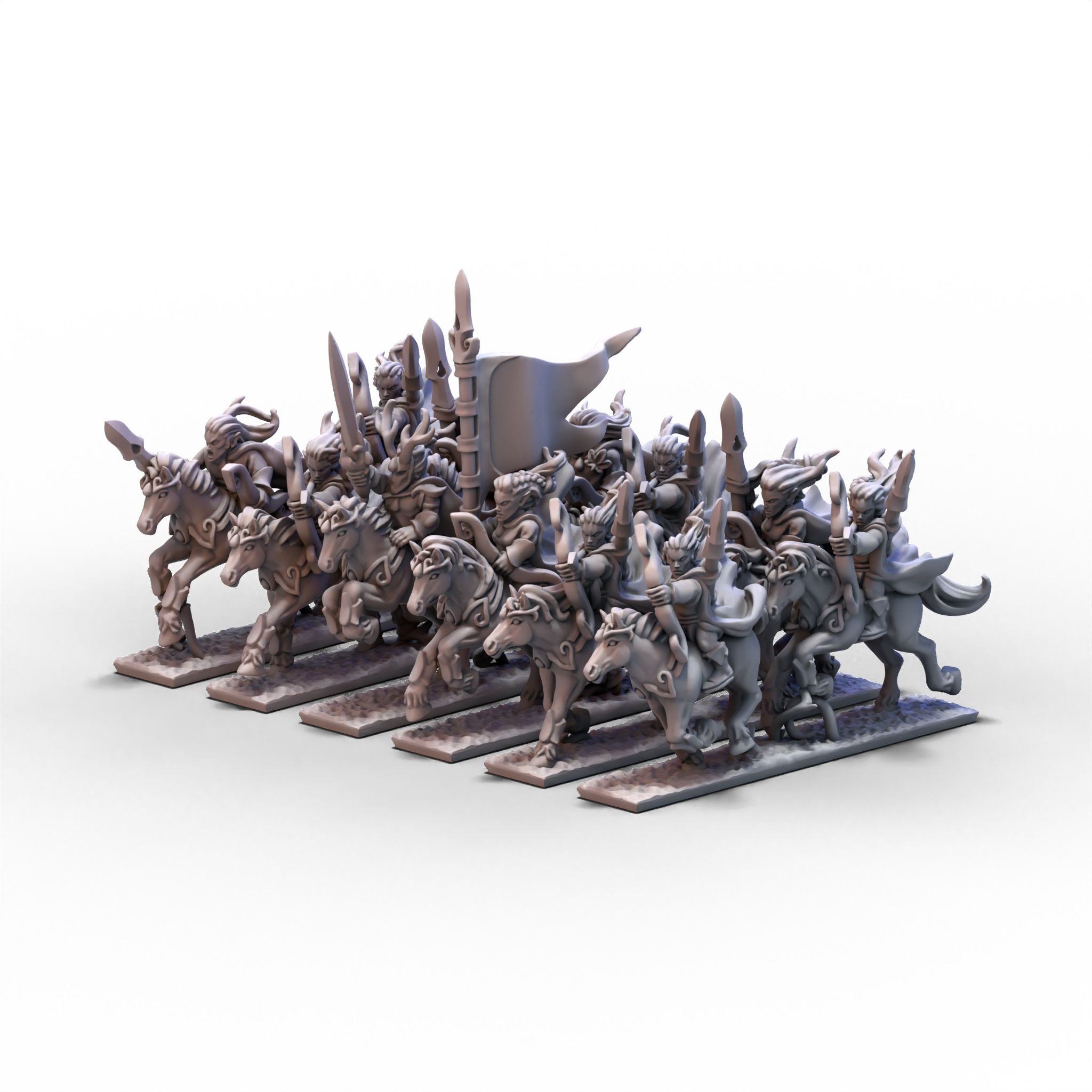 Aegean Elves Mounted Dragons - produktbillede