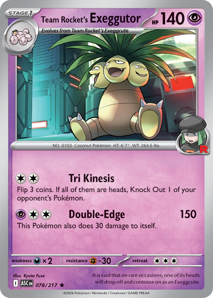 Team Rocket's Exeggutor - Ascended Heroes #78