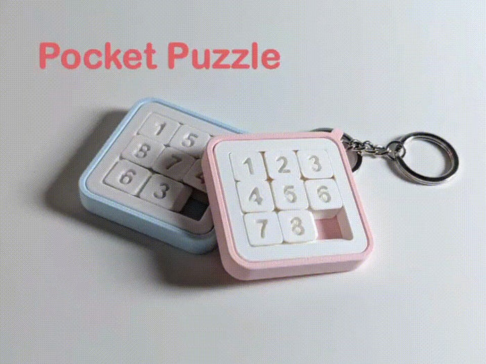 Pocket Puzzle 3x3 Mini Sliding Puzzle