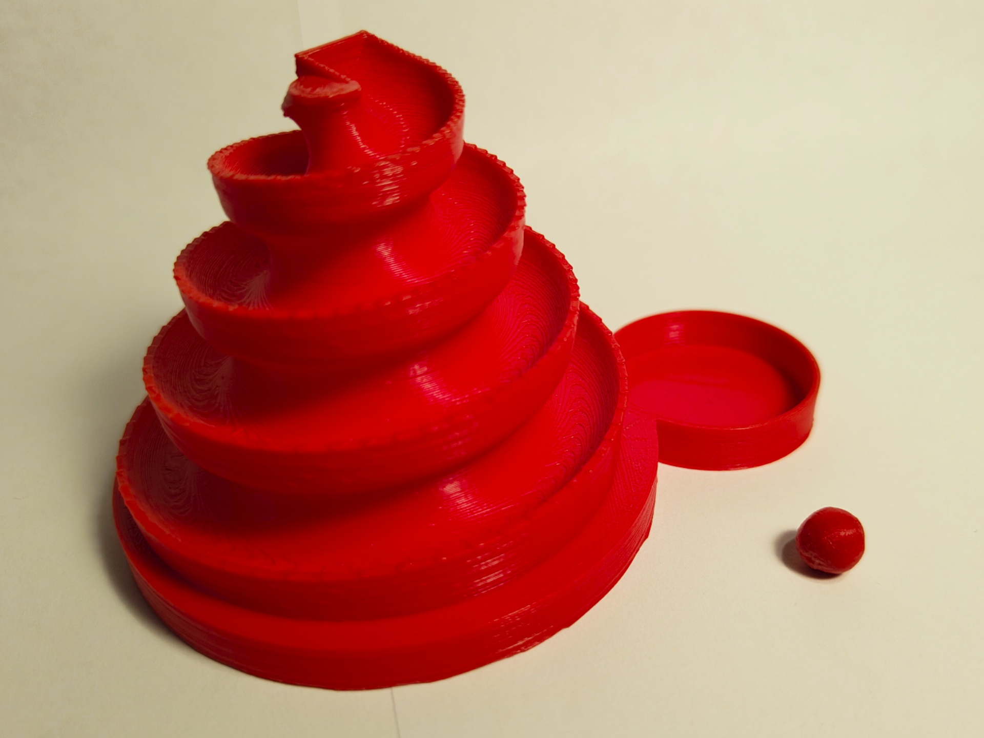 Spiral marble run