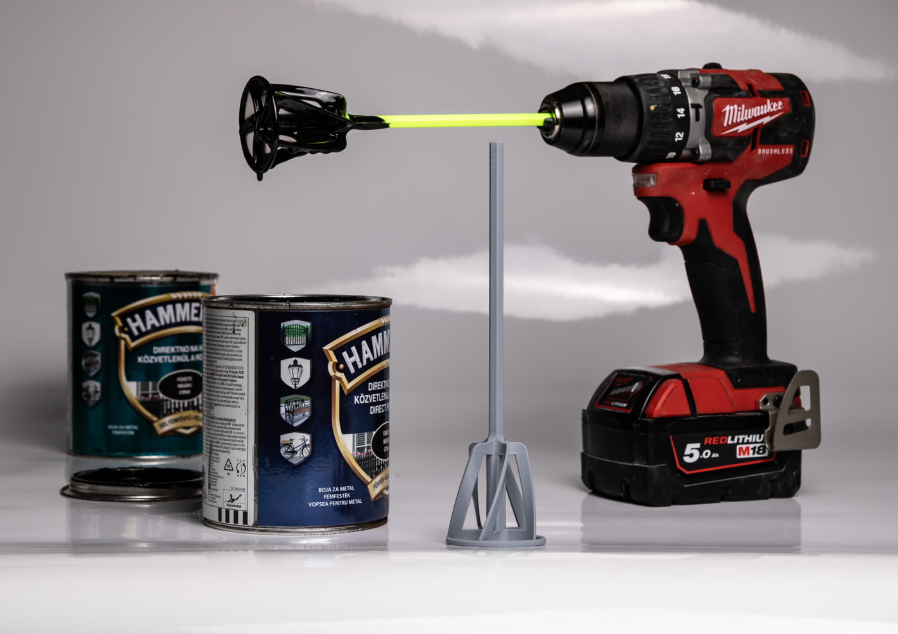 Drill paint mixer