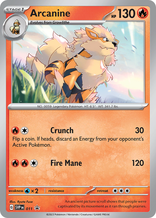 Arcanine - Scarlet & Violet Black Star Promos #11