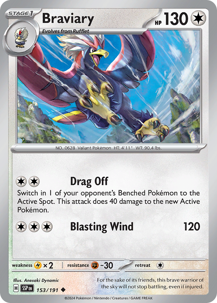 Braviary - Surging Sparks #153