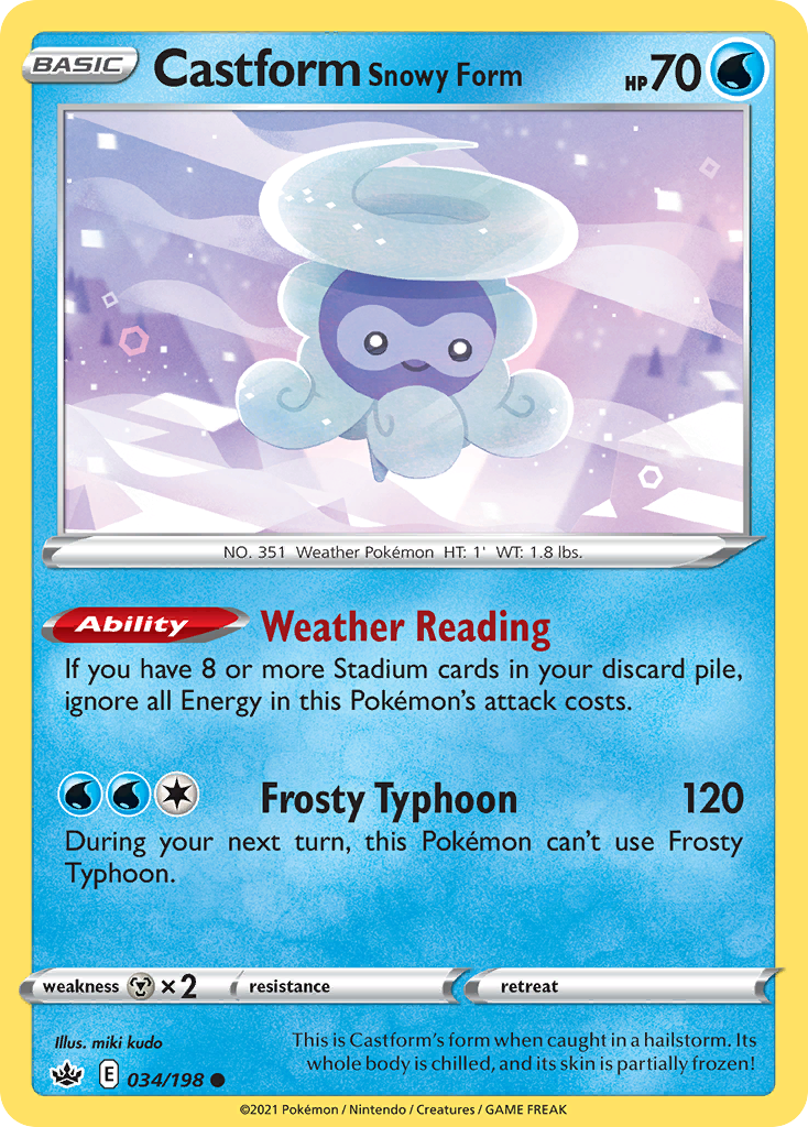 Castform Snowy Form - Chilling Reign #34