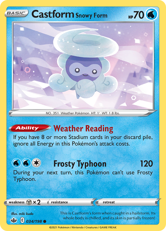 Castform Snowy Form - Chilling Reign #34