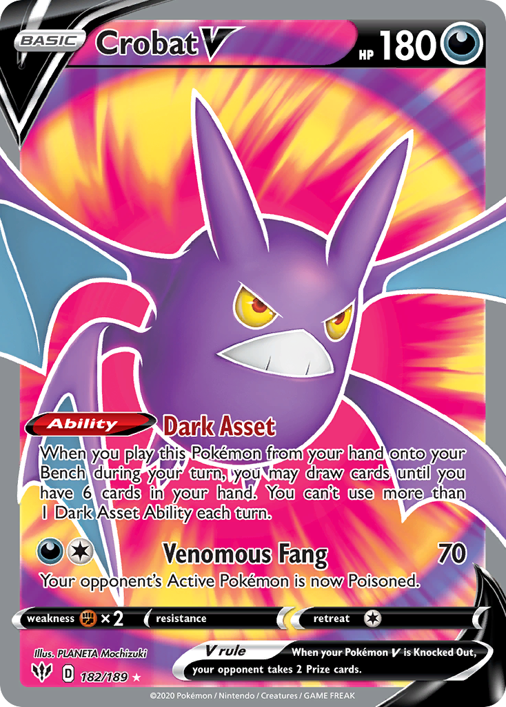 Crobat V - Darkness Ablaze #182