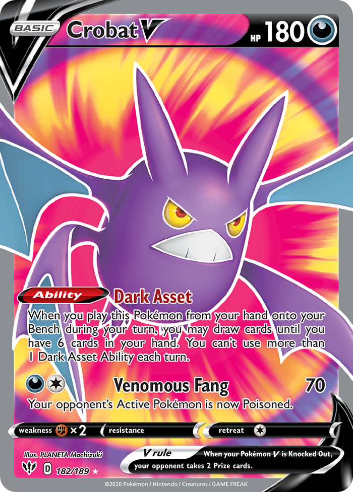 Crobat V - Darkness Ablaze #182