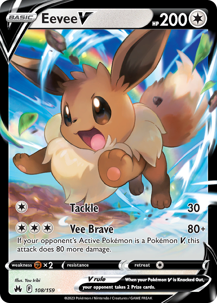 Eevee V - Crown Zenith #108