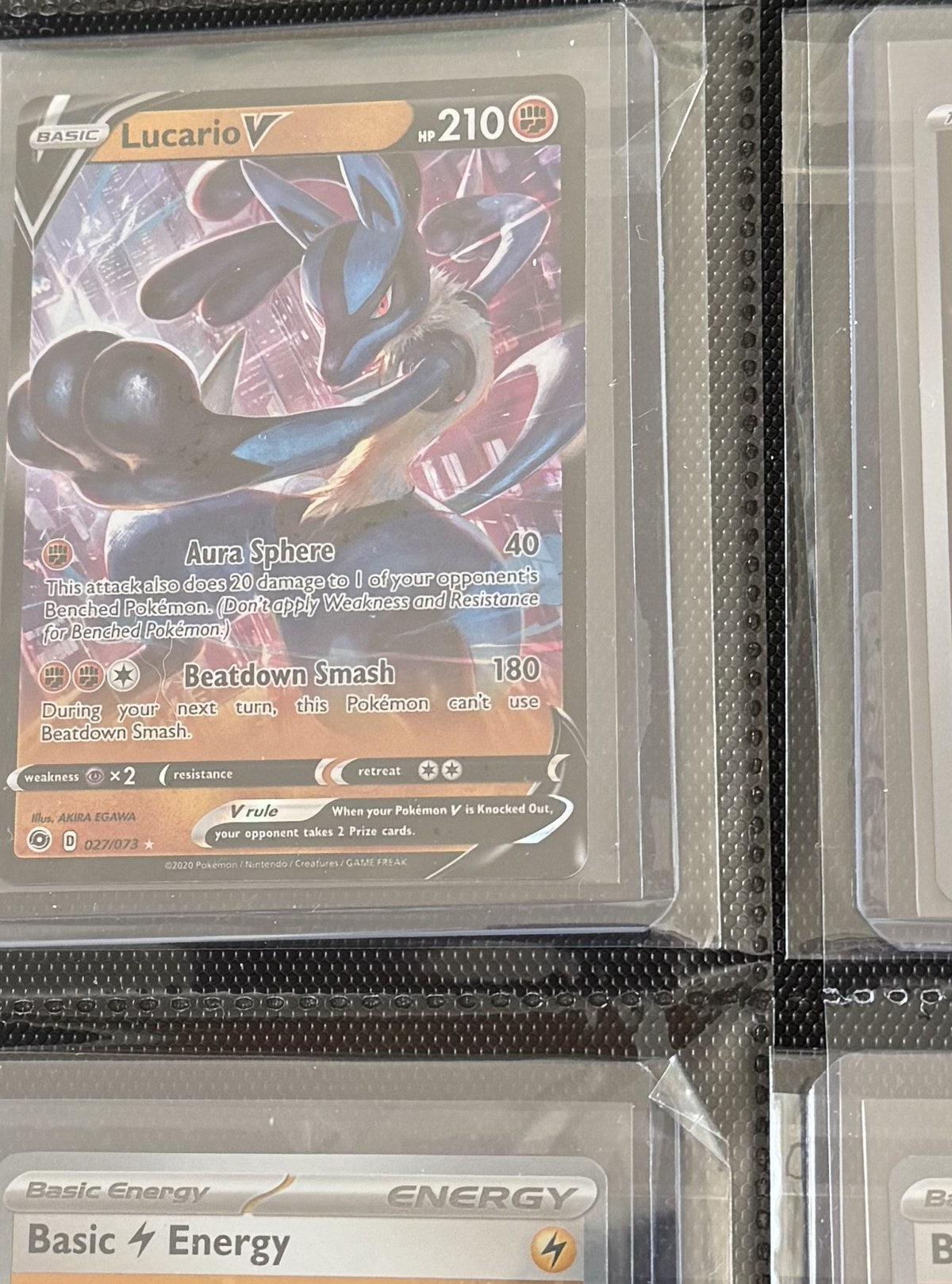 Lucario V - Champion's Path #027/073 (Engelsk)