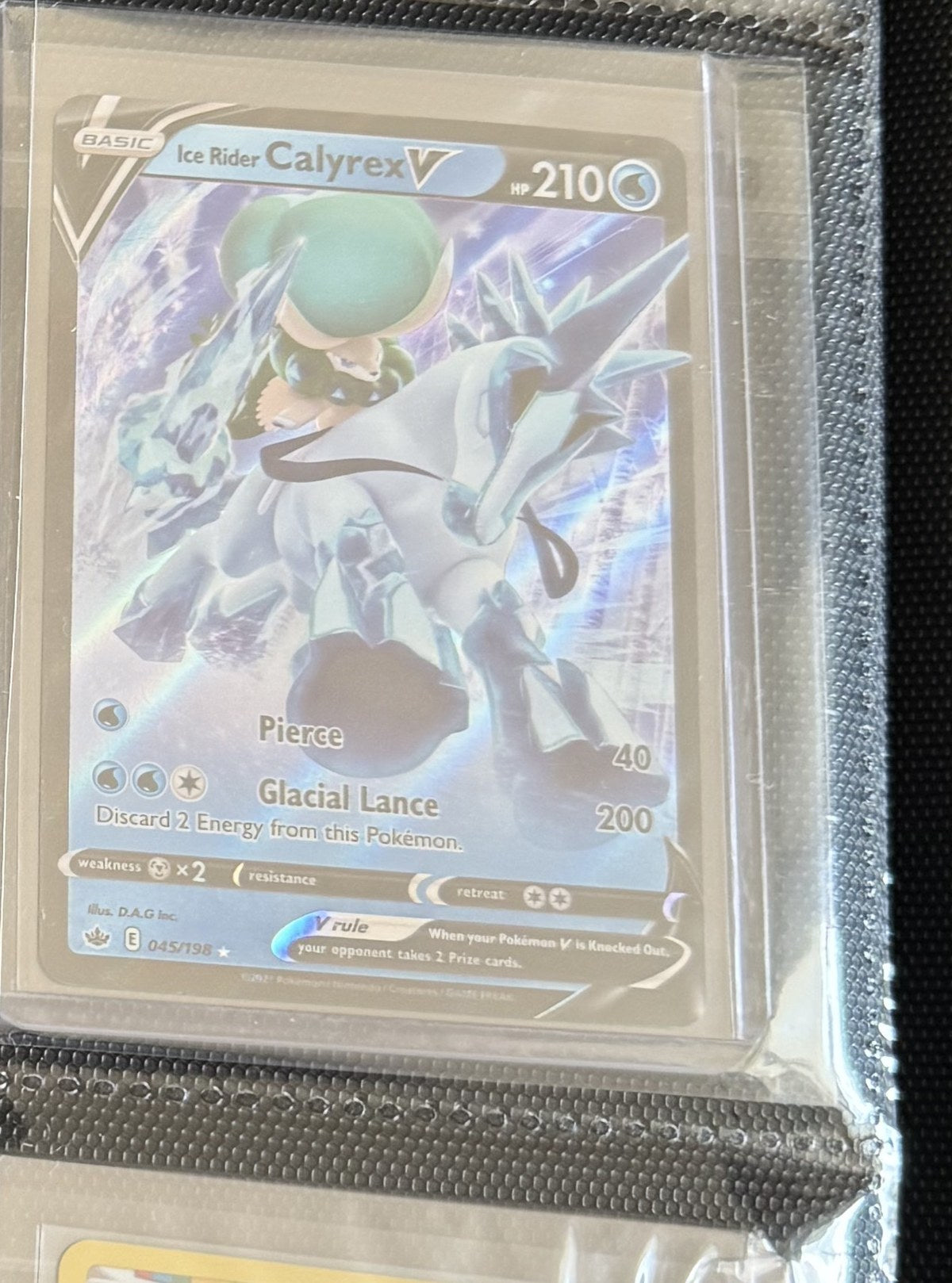 Ice Rider Calyrex V - Chilling Reign #045/198 (Engelsk)