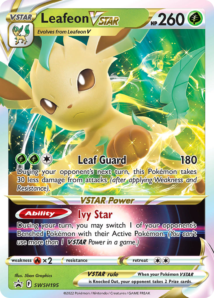 Leafeon VSTAR - SWSH Black Star Promos #SWSH195