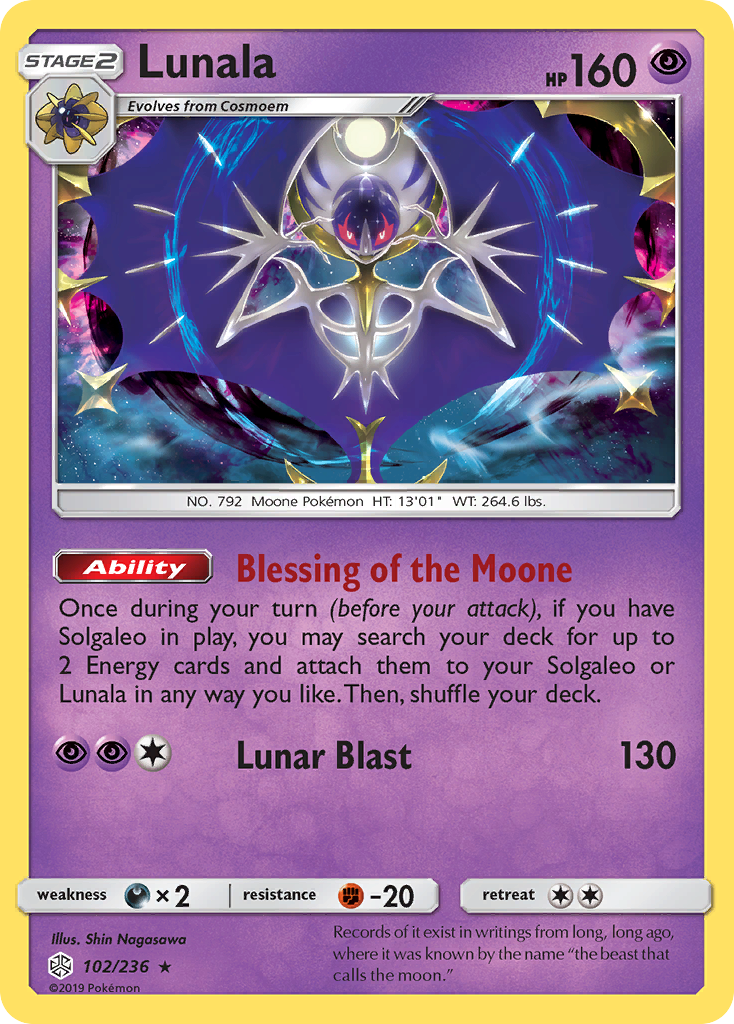 Pokemon Lunala Cosmic Eclipse 102 Img (3634) R1 C2
