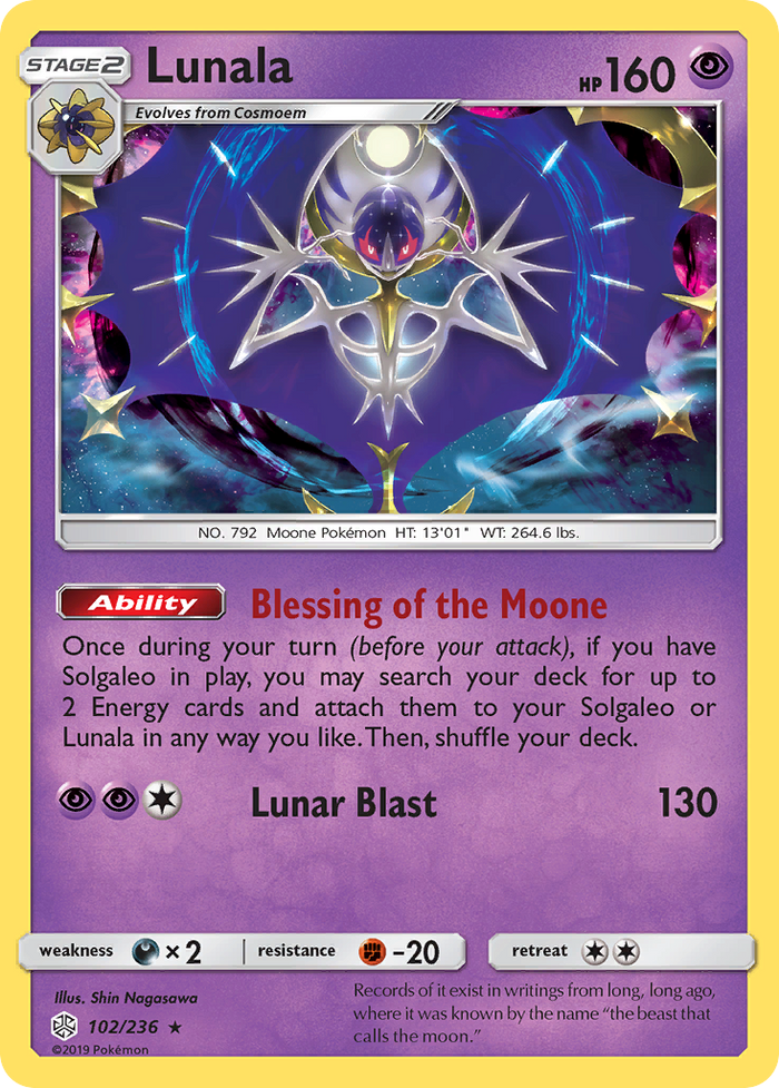 Pokemon Lunala Cosmic Eclipse 102 Img (3634) R1 C2