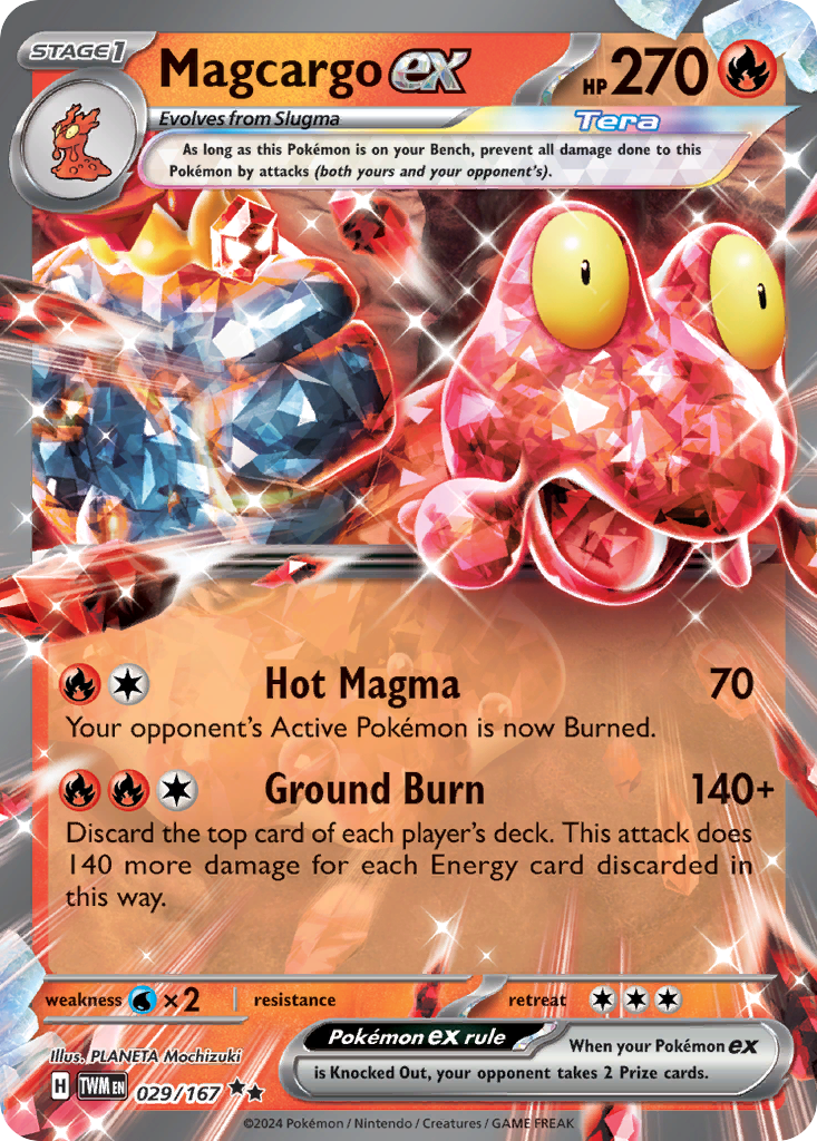 Magcargo ex - Twilight Masquerade #191