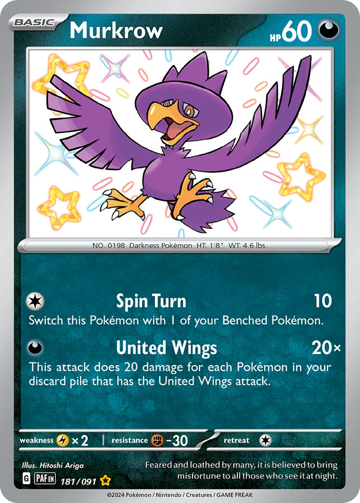 Murkrow - Paldean Fates #181