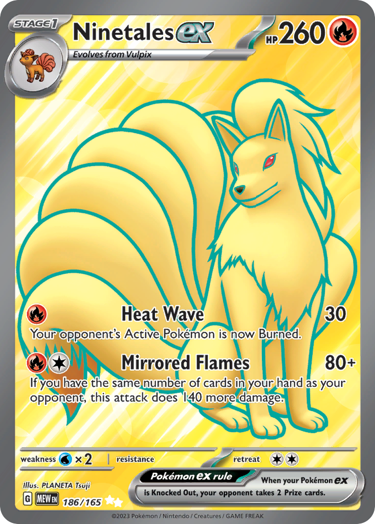 Ninetales ex - 151 #186