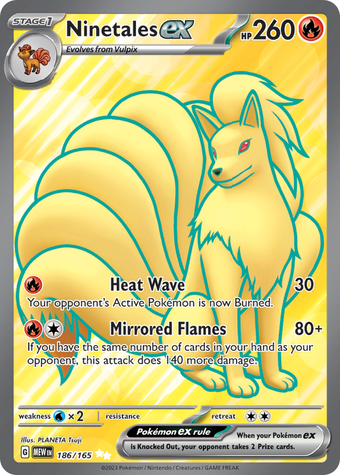 Ninetales ex - 151 #186