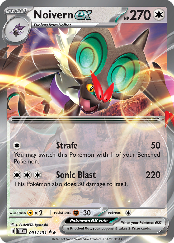 Noivern ex - Prismatic Evolutions #91
