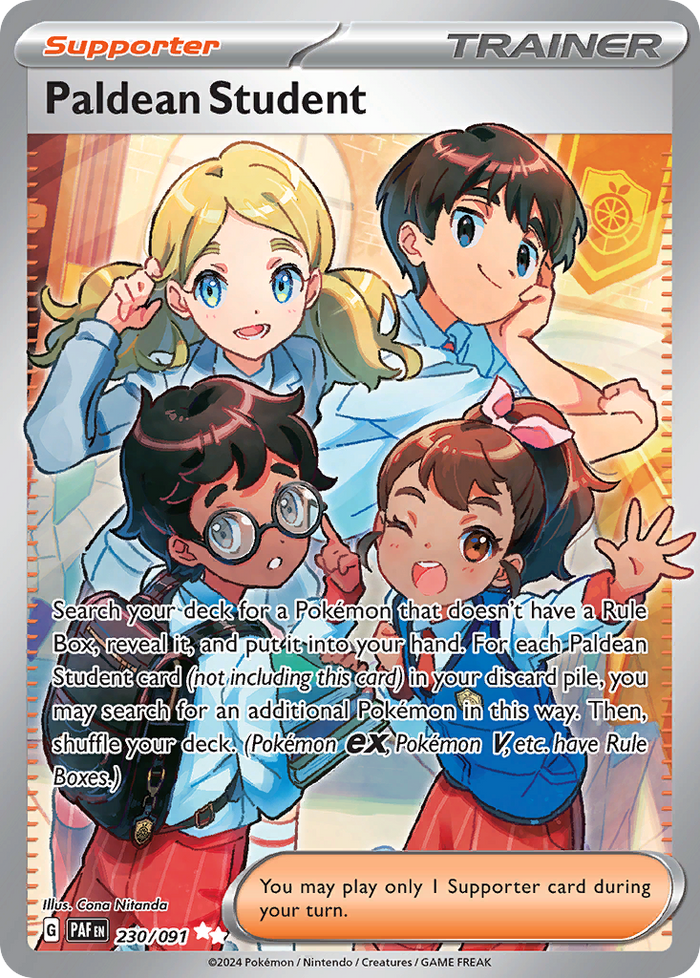 Pokemon Paldean Student Paldean Fates 230 Img (3624) R2 C1