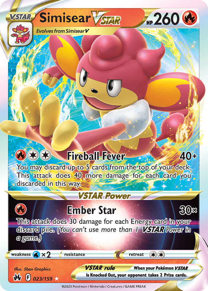 Simisear VSTAR - Crown Zenith #23