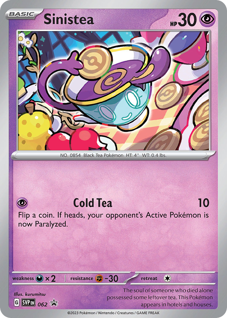 Sinistea - Scarlet & Violet Black Star Promos #62