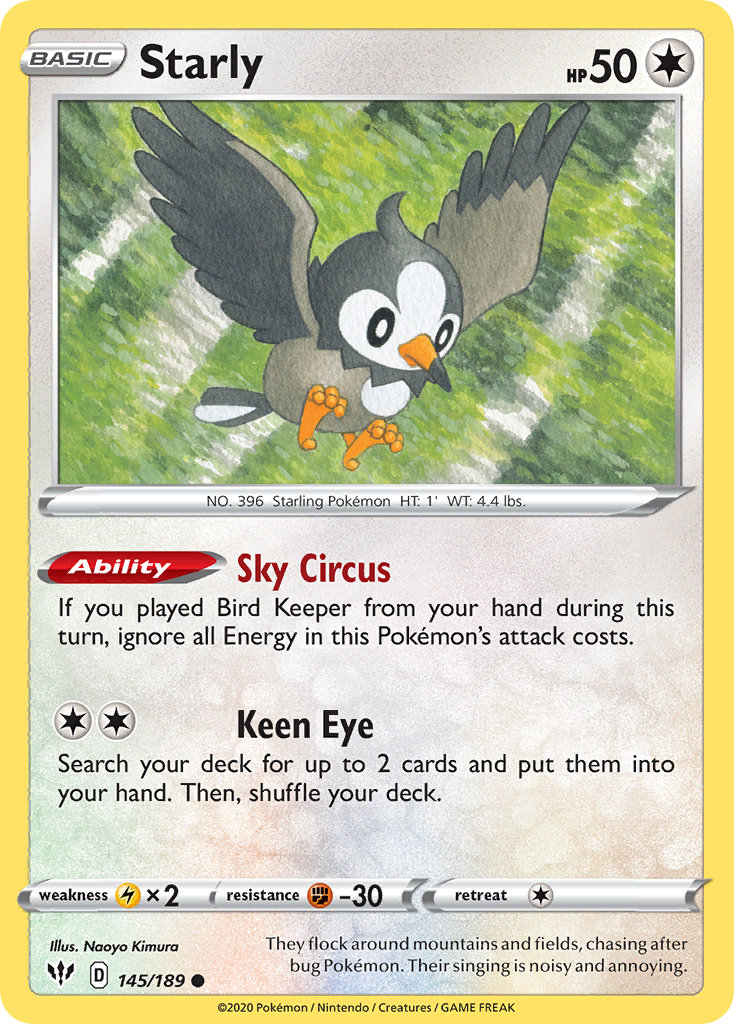 Starly - Darkness Ablaze #145
