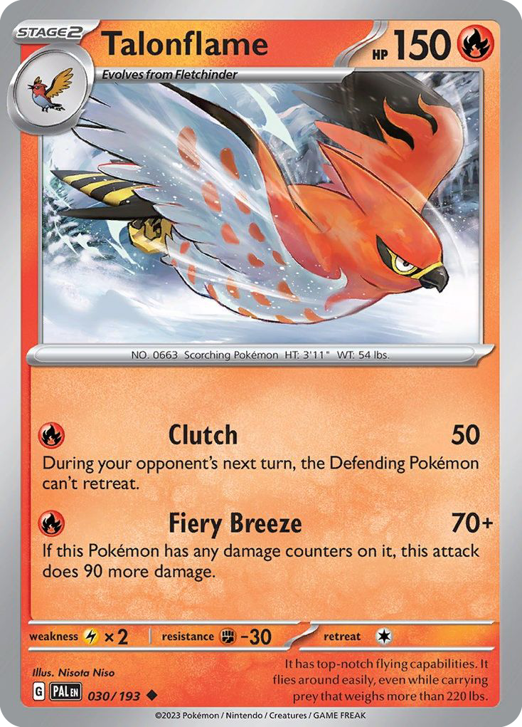 Talonflame - Paldea Evolved #30