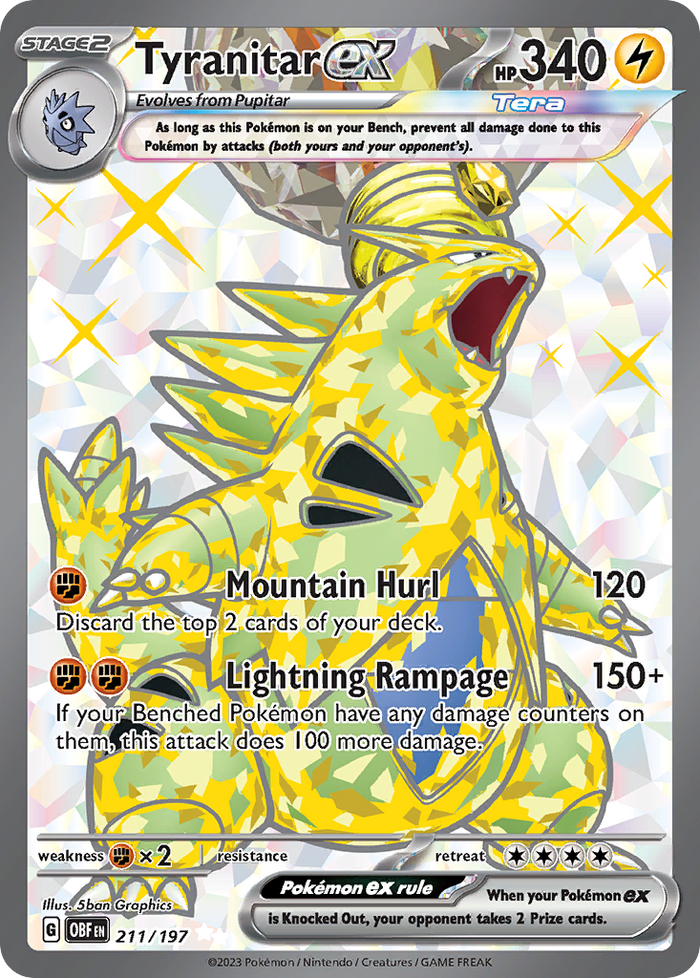 Tyranitar ex - Obsidian Flames #211