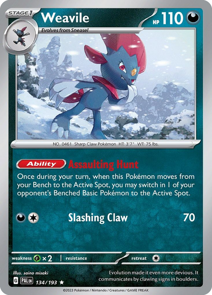 Weavile - Paldea Evolved #134