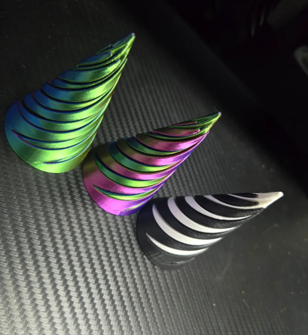 Spiral-fidget kegle