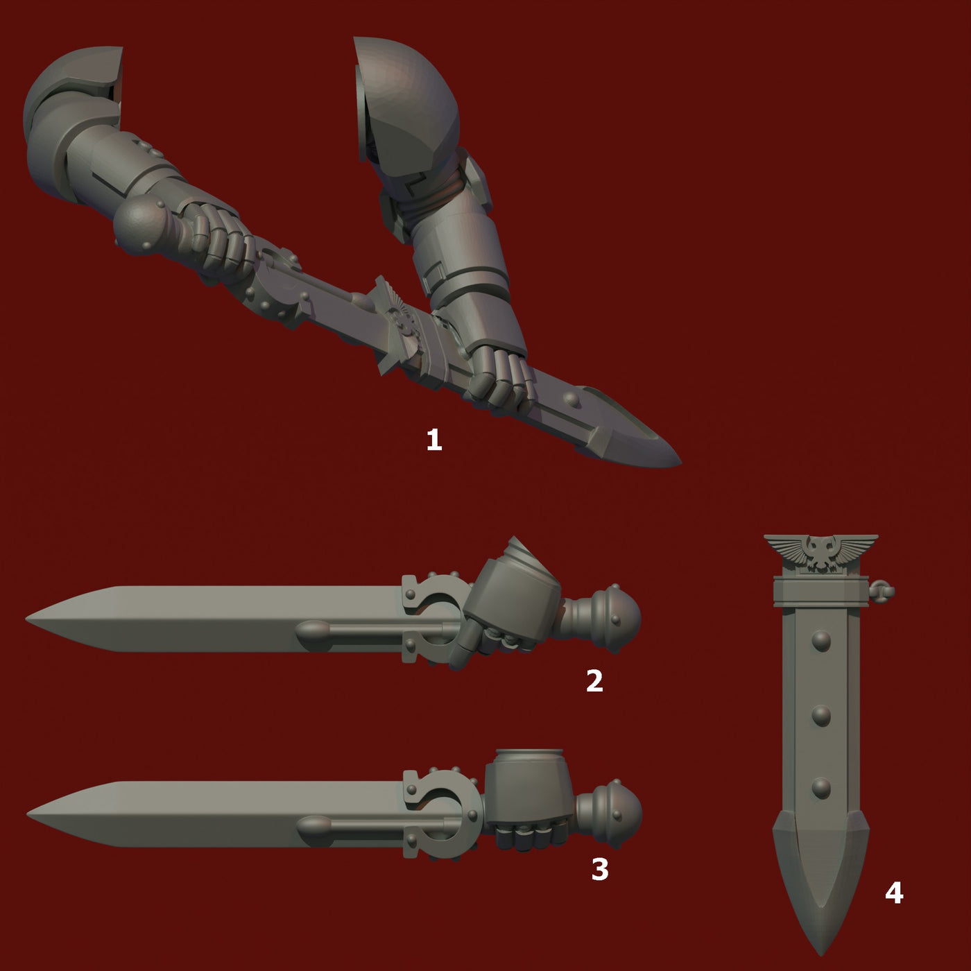 ultramarine additional arm poses - gladius