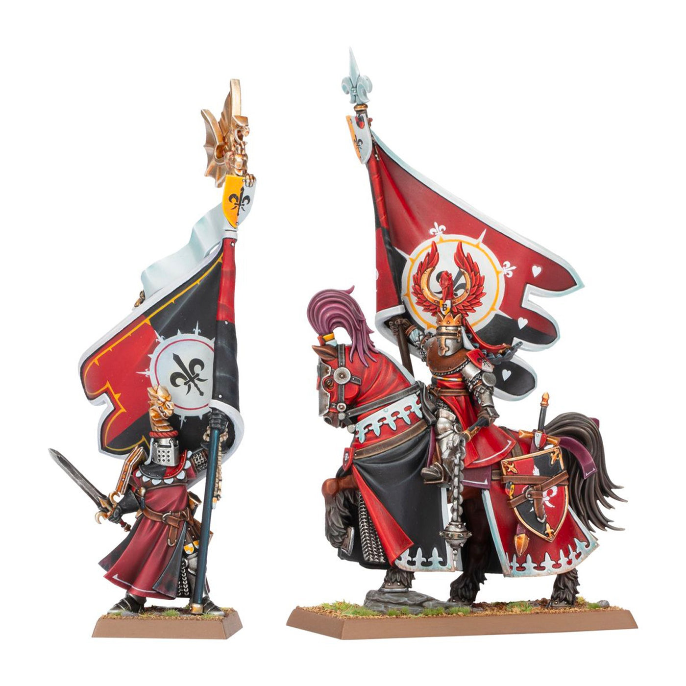 Battle Standard Bearer Mounted and on Foot
